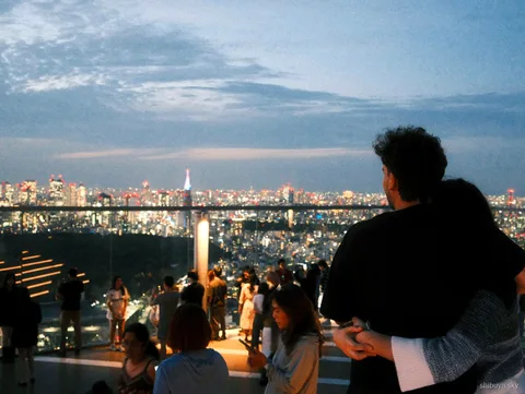 Excursió de vespre de Harajuku a Shibuya Sky, vista nocturna sobre Tòquio