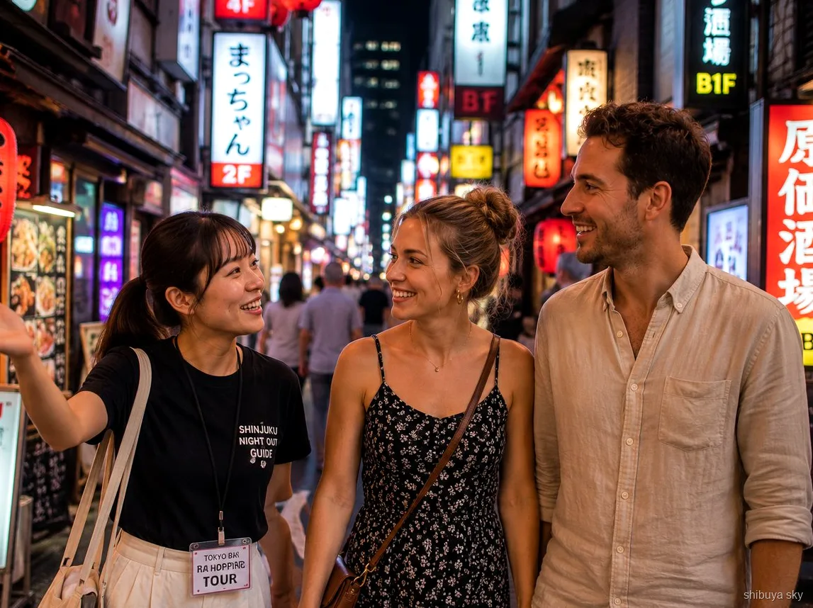 Passeio noturno Shibuya Sky, foto tirada pelo guia