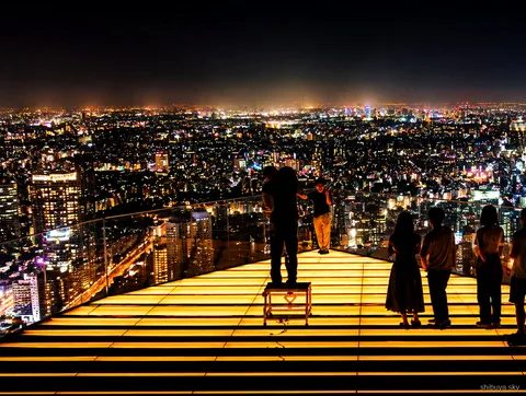 Wycieczka z biletem na Shibuya Sky, panorama miasta z tarasu