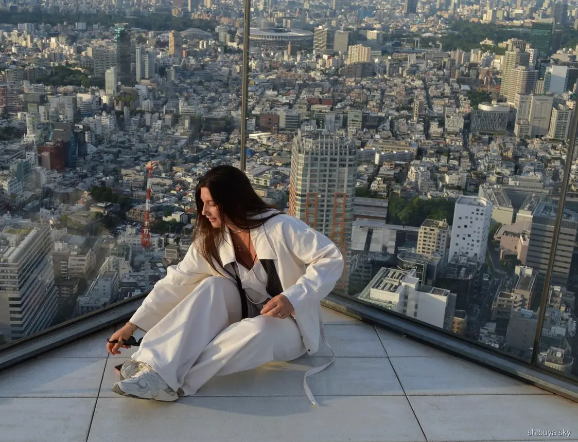Billet Shibuya Sky de jour, panorama de Tokyo depuis la terrasse