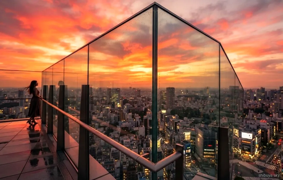 Visite du matin Shibuya Sky, toit de Miyashita Park