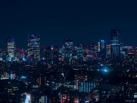 Billet Shibuya Sky en visite vie nocturne, foule du Scramble Crossing